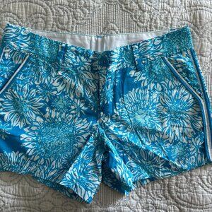 EUC Lilly Pulitzer Callahan Short in Ariel Blue Lion in the Sun shorts